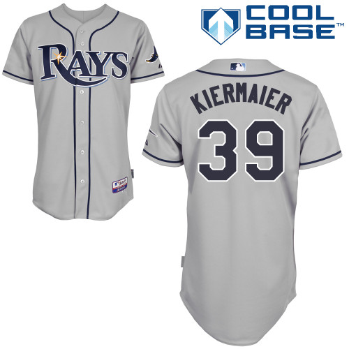 Kevin Kiermaier #39 Youth Baseball Jersey-Tampa Bay Rays Authentic Road Gray Cool Base MLB Jersey